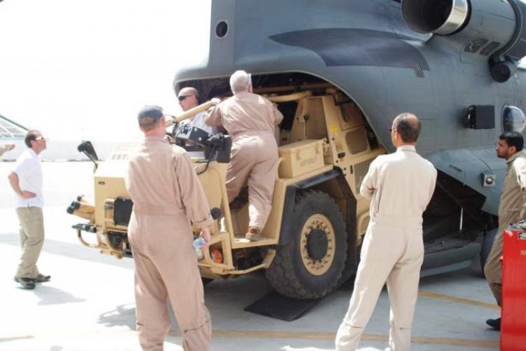 Supacat Extenda inside Chinook