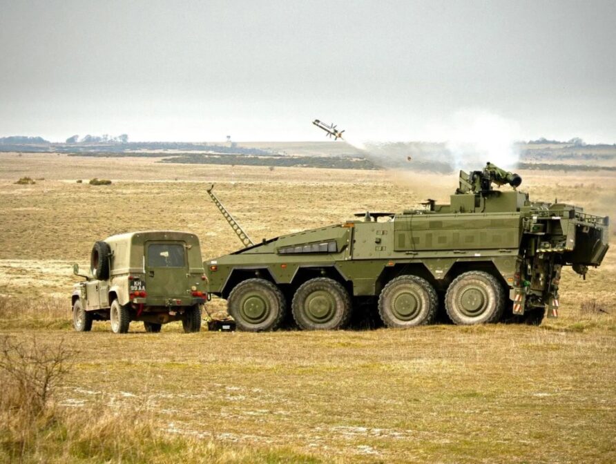 Mechanised Infantry Vehicle (MIV) 11 British Army Boxer Javelin Trials