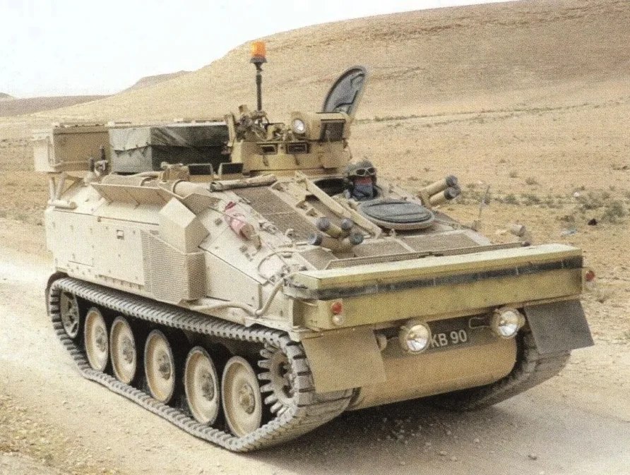 Combat Vehicle Reconnaissance Tracked CVR(T) - Variants 52 CVRT Spartan undergoing trials in Jordan in 2011 with Soucy track