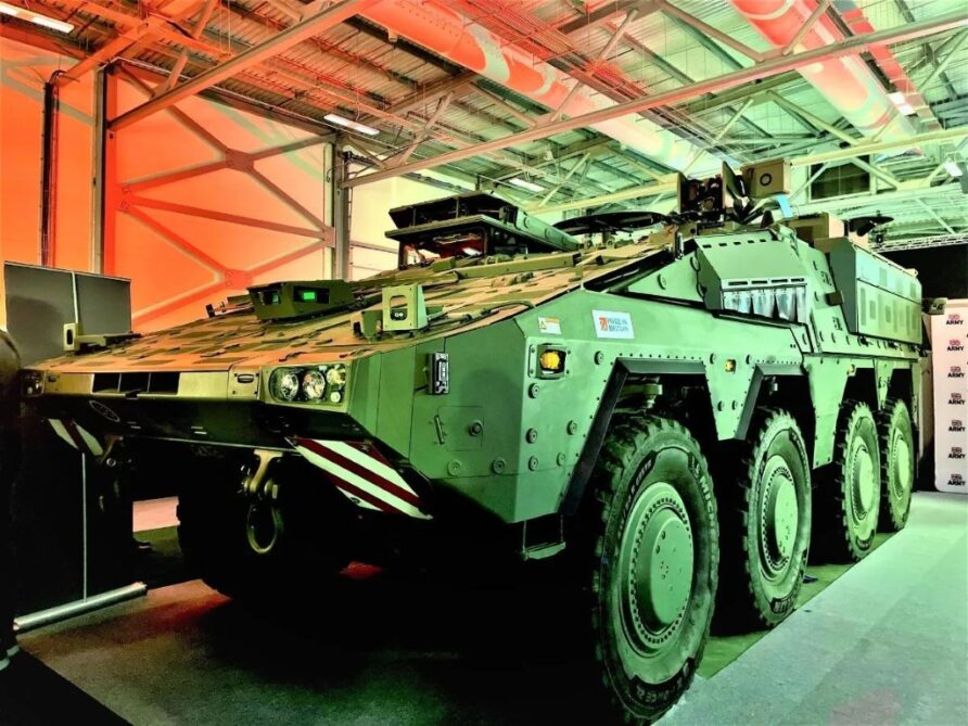 Mechanised Infantry Vehicle (MIV) 10 First British Made Boxer Production vehicle